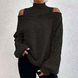 Autumn and winter drop shoulder women's thick sweater