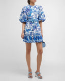 Blue Tree Vacation Dress