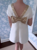 Gold Bow Party Dress