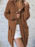 Hooded Pocket Sweater Cardigan