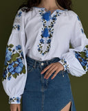 Floral Crew Blouse