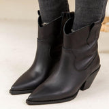 Fall and winter temperament long Vegas boots