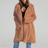 Long Autumn Lapel Coat