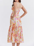 SPRING FLORAL MIDI SUNDRESS