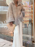 Gradient Knit Coat