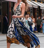 BLACK WHITE LIMITED EDITION FLORAL PRINT DRESS