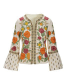 Floral Trim Jacket