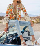 Floral Trim Jacket