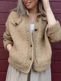 Fall and winter new knitted cardigan jacket